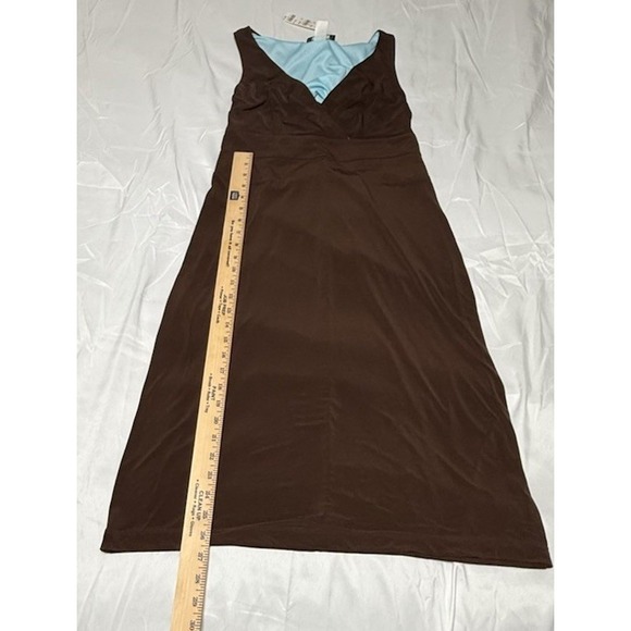 NWT  B. MOSS  STRETCH Brown Sleeveless DRESS Size 10 Made In‎ USA 100% Polyester - Picture 8 of 10